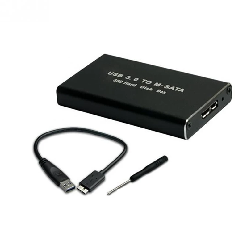 MSATA to USB 3.0 SSD Enclosure External Hard Drive Disk Box Storage Case Adapter for 30X50mm 30X30mm MSATA SSD-AD33