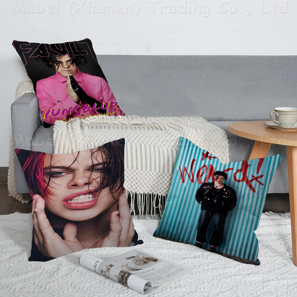 

Hot Yungblud Rock Music Singer Cushion Cover Decorative Pillow Sofa Home Decor Case Pillow Cases