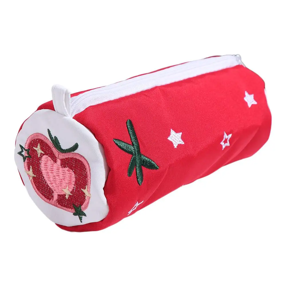 Elephant Pencil Case Pouch Pillow Shape Tomato Makeup Lipstick Bag Large Capacity Stationery Box Desk Storage Bag