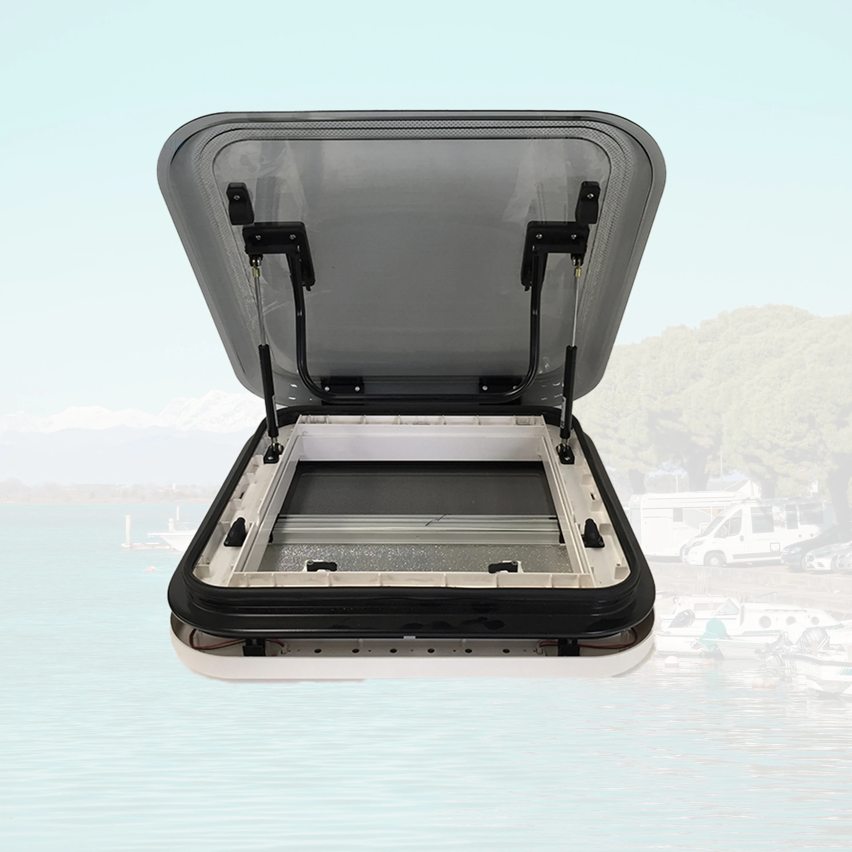 Custom Logo China Supplier 800*500 Aluminum Alloy Top Frame RV Skylight With Wholesale Customized Professional