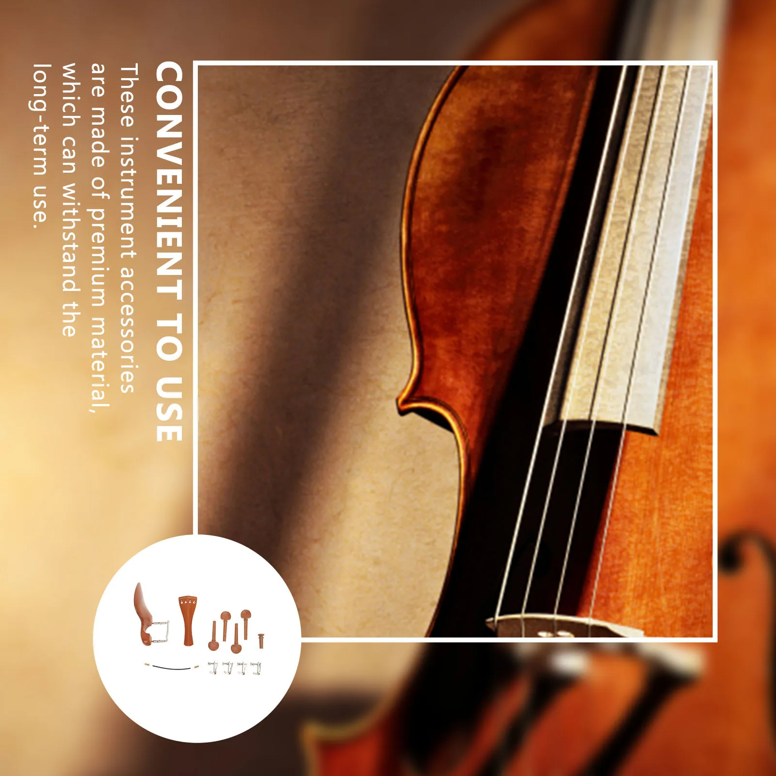 

1Set Elegant Violin Accessories Set Professional Parts for Enthusiasts Maintenance and Repair Violin Replacement Part