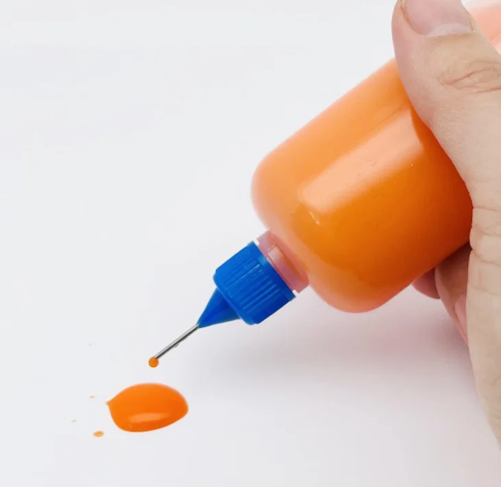 5Pcs Colorful 3/10/15/20/30/50/60/100/120ml Refillable Squeezable Needle Bottle Point Line Diy Polymer Clay Tools Gifts