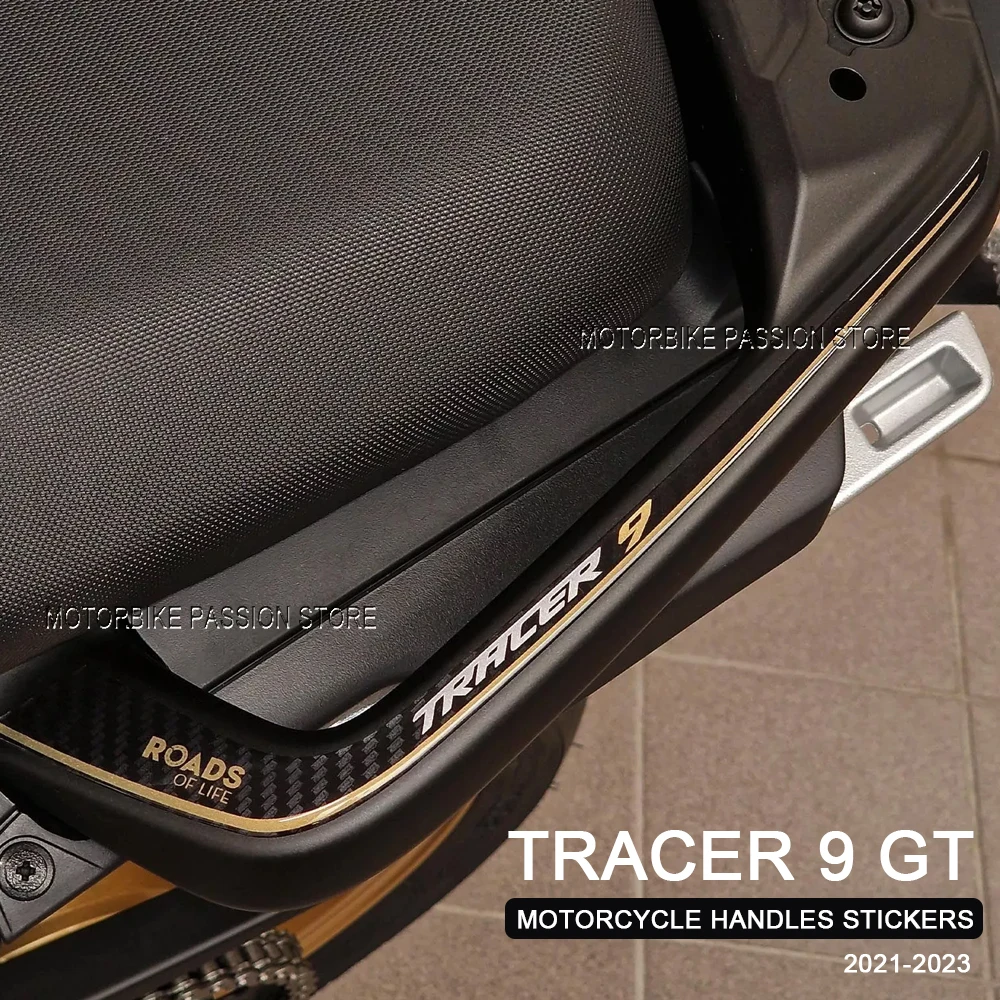 

Tracer 9 Motorcycle Accessories 3D Epoxy Resin Sticker Decal Passenger Handles 3D Sticker For Yamaha Tracer 9 GT Gold 2021-2023
