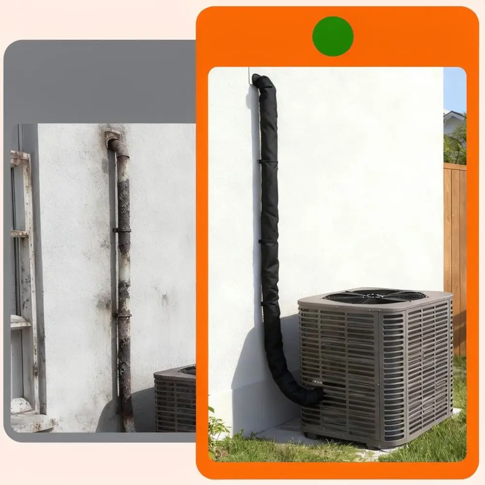 Weatherproof Duct Insulation Cover Black Oxford Cloth Anti UV Protective Shield For Outdoor Ventilation Pipe Air Outlet