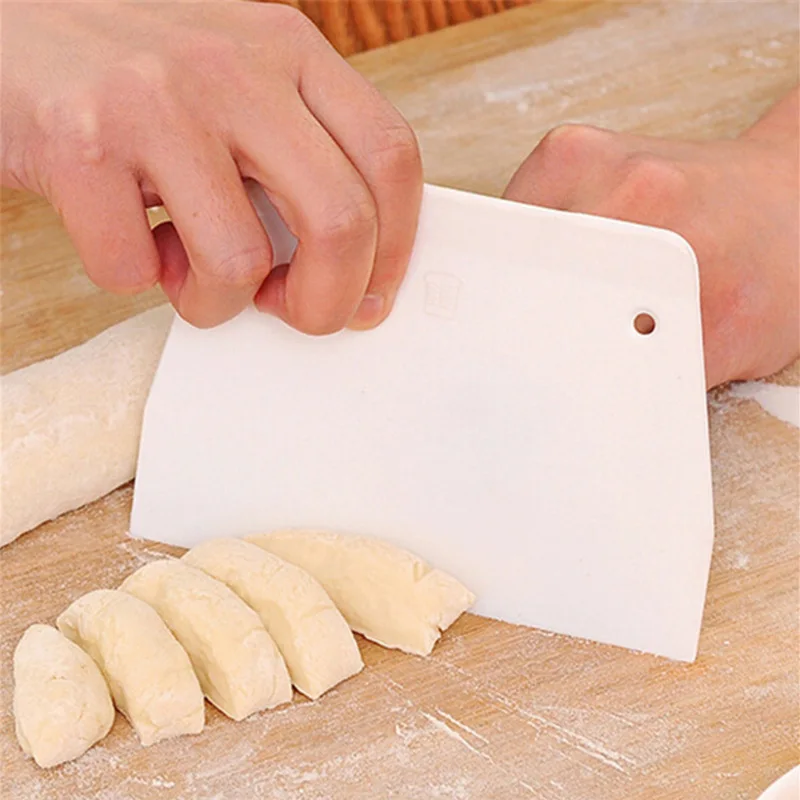 1 Raspador de Plástico para Masa, Raspadores Multiusos para Alimentos, Raspadores de Grado Alimenticio para Masa, Pastel, Pan, Fondant, Suministros de Repostería