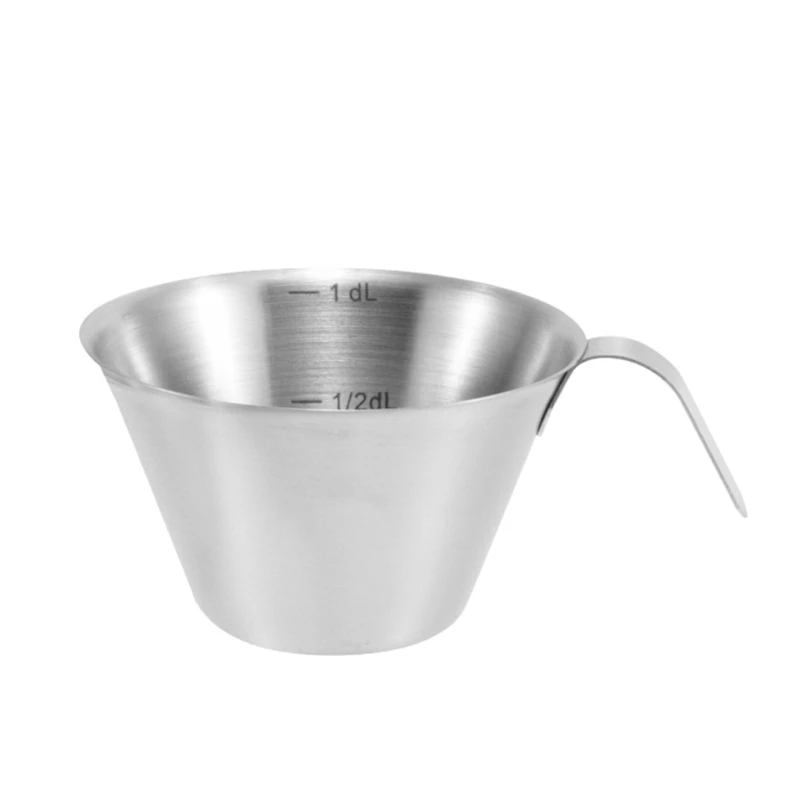 Mini Coffee Measuring Cup Metal Coffee Mugs Stainless Steel Coffee Measure Cup Milk Frothers Steamers Cup Espressos Cup