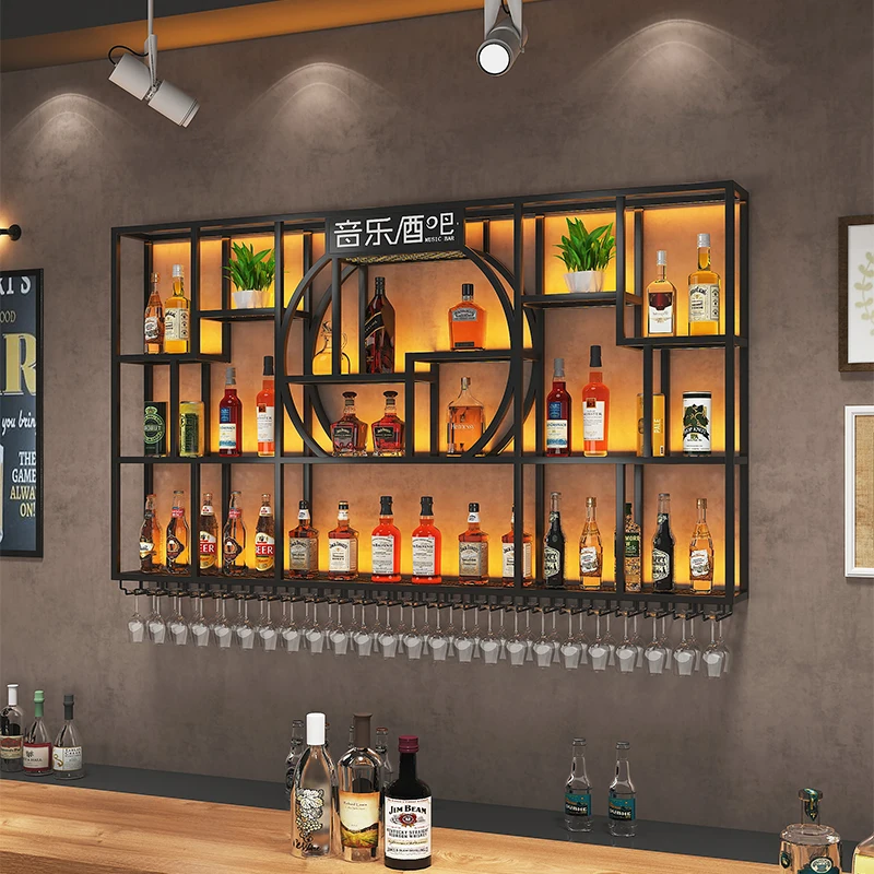

Iron Mount Wine Rack Wall Living Room Square Floor Narrow Single Luxury Cabinet Wine Cabinet Shelf Armadietto Decoration Home