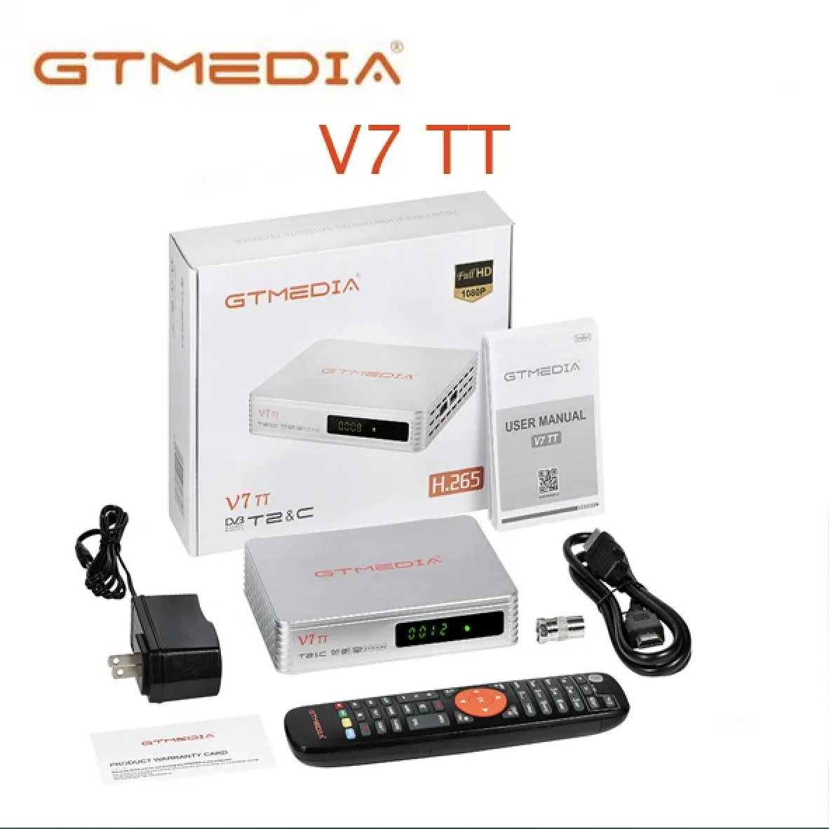 GTMEDIA V7 TT DVB-T/T2/Cable/J.83B dvb c جهاز استقبال التلفزيون الأرضي 1080P جهاز فك ترميز رقمي عالي الدقة متعدد PLP USB أو ATSC أمريكا