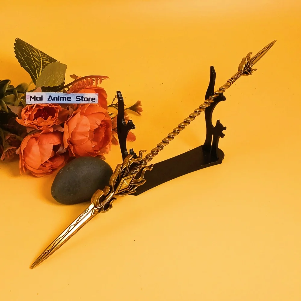 11.6 polegada soul land katana lança anime cosplay prop espada de metal tamanho real japonês katana sabre samurai original brinquedo afiado presente