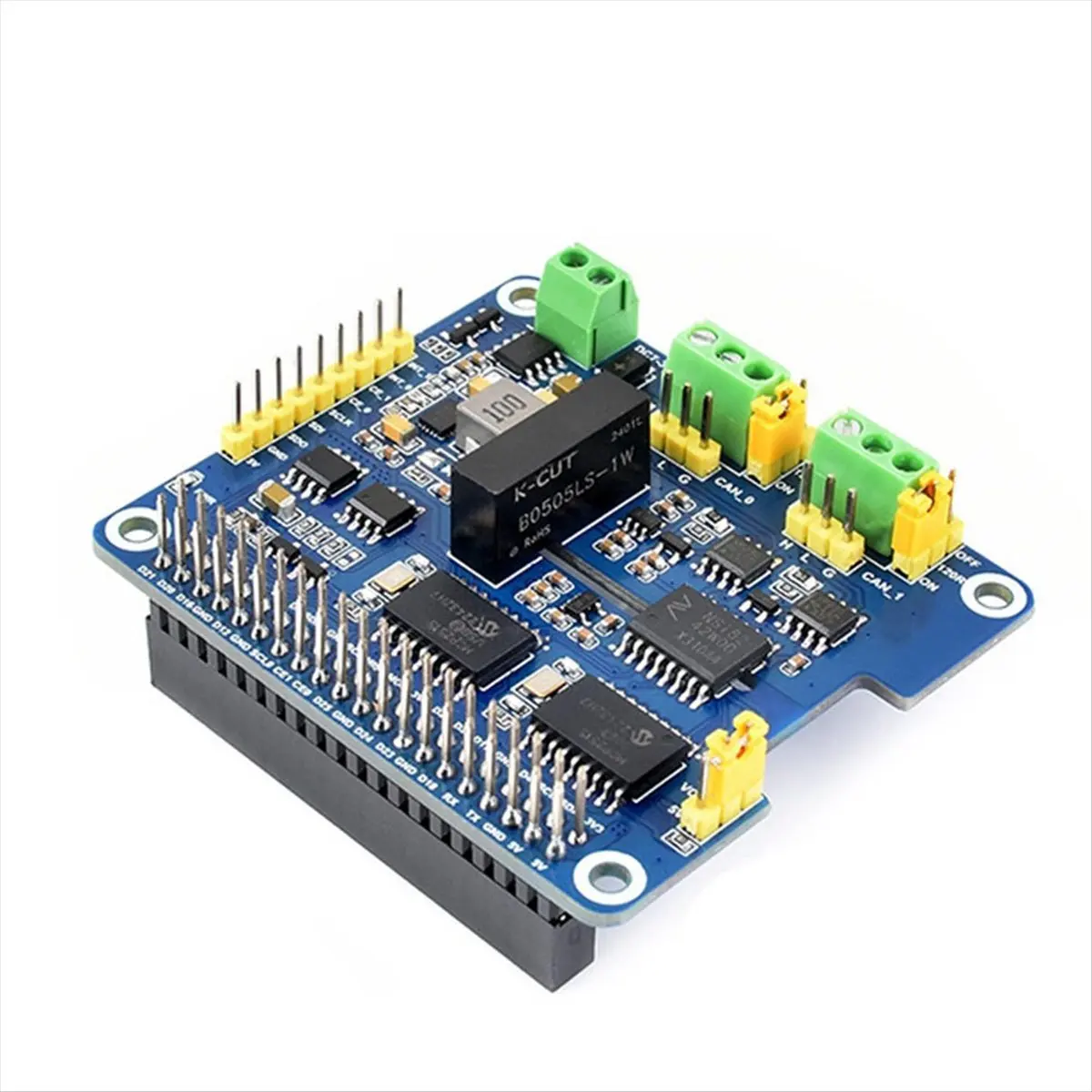 plplp For Raspberry Pi 2CH Isolated CAN Expansion HAT MCP2515 7-36V for Raspberry Pi Series/Jetson Nano