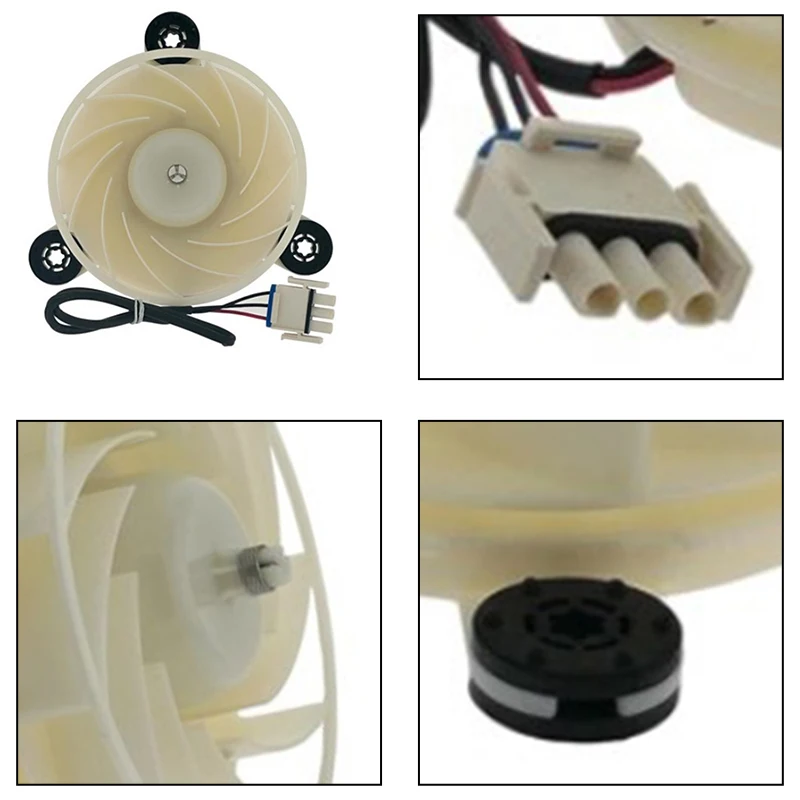 WR60X35365 Refrigerator Evaporator Fan Motor Plastic Fan DC12V Replaces WR60X27189 User-friendly Design Refrigerators