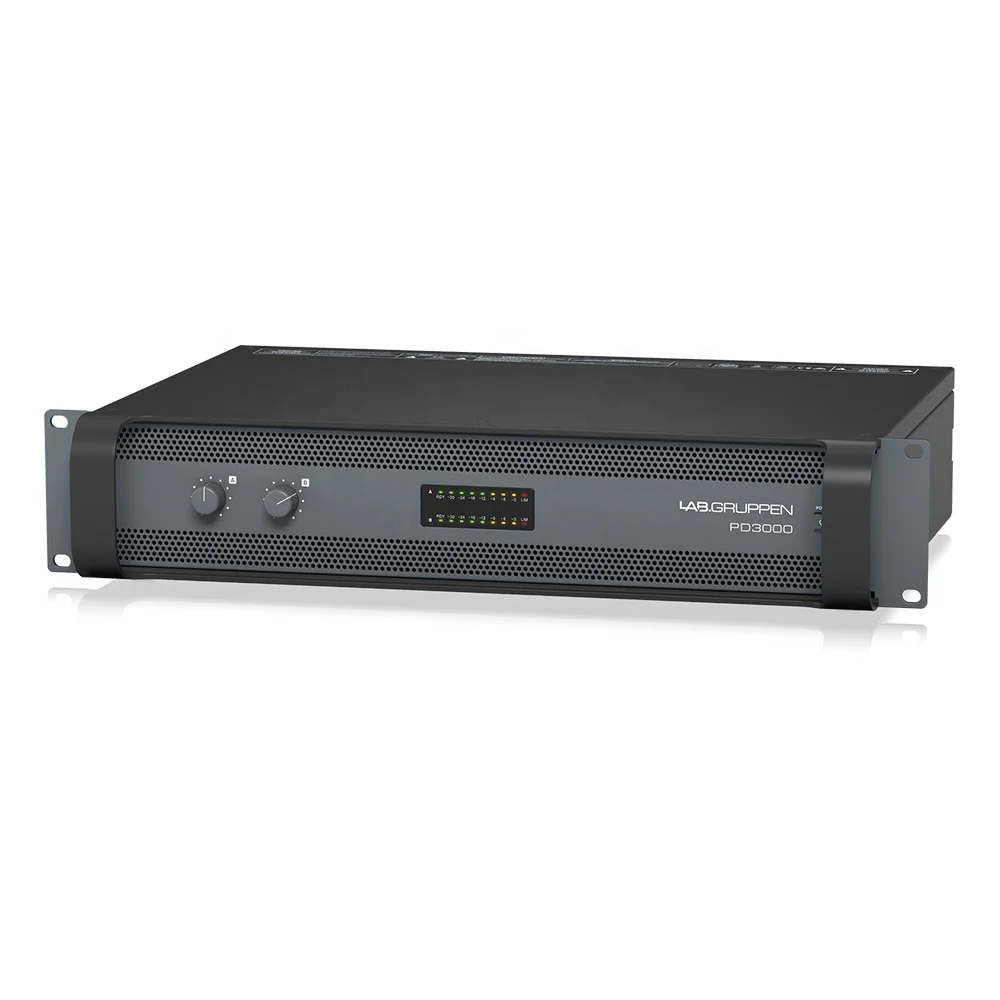 

Lab.gruppen PD3000 2-Channel 3000W Amplifier Professional Audio Equipment Pa Sound System Speakers Power Amplifier