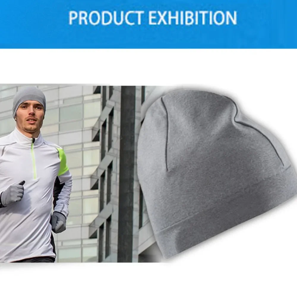 

Classic Skullcaps Winter Running Hats Solid Color Warmer Sport Cap Running Winter Quick Drying Windproof Sport Bonnet Cycling