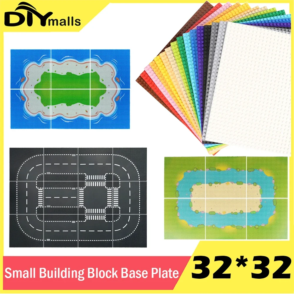 4pcs Base Plate 32*32 Classic Building Blocks Bricks Base Board DIY Assembly Compatible With Legoeds Children Toys For Kid Gifts