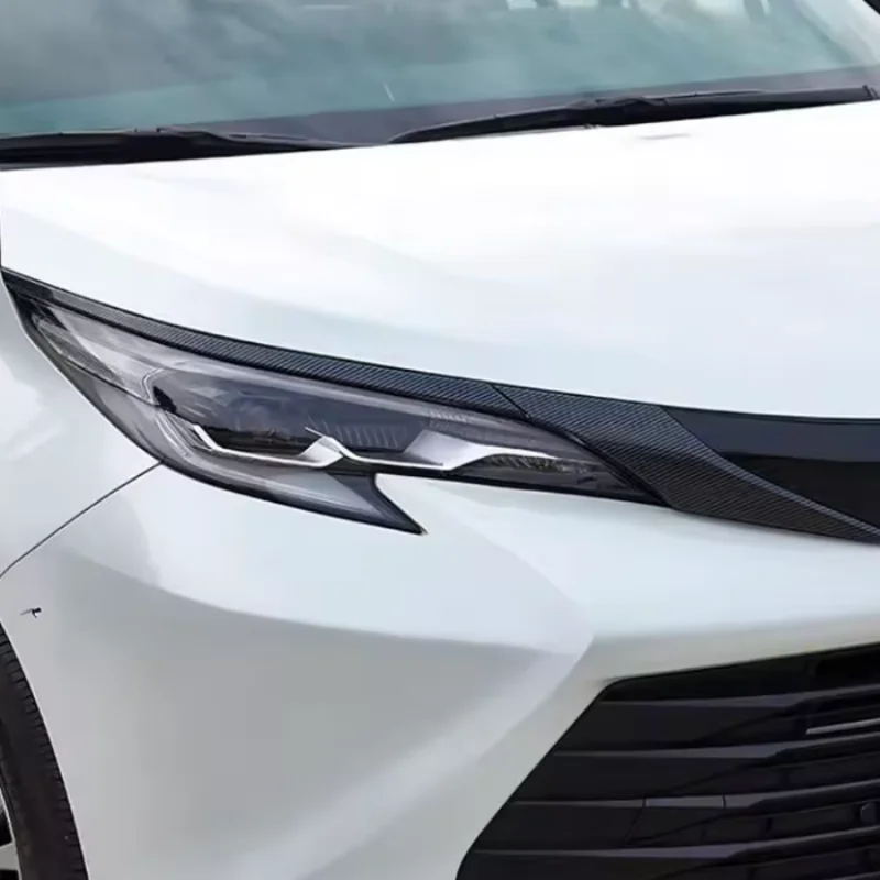 Car Front Bumper Protector Trim ABS For TOYOTA Sienna 2021-2024 Anti Scratch Anti-collision Corner Guard Decorative Protection