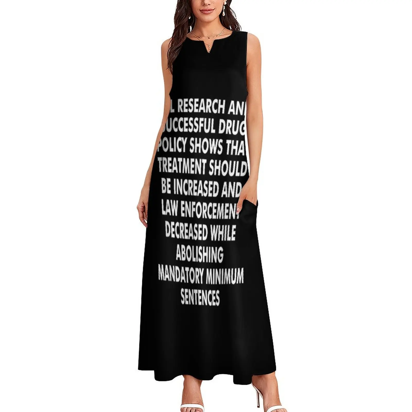 all research and successful drug policy t shirt Long Dress dresses summer Woman clothing