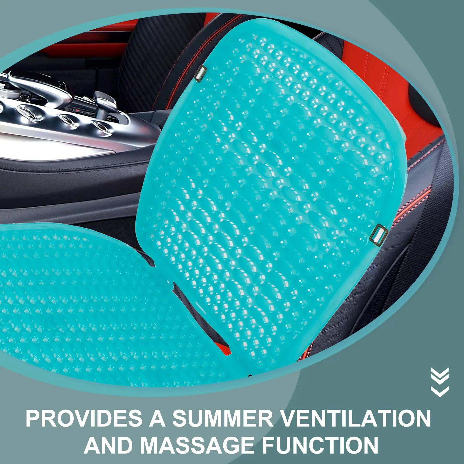 

Автомобильная подушка для сиденья: летняя охлаждающая массажная накладка, универсальная для автомобилей, трициклов, погрузчиков – улучшает комфорт вождения