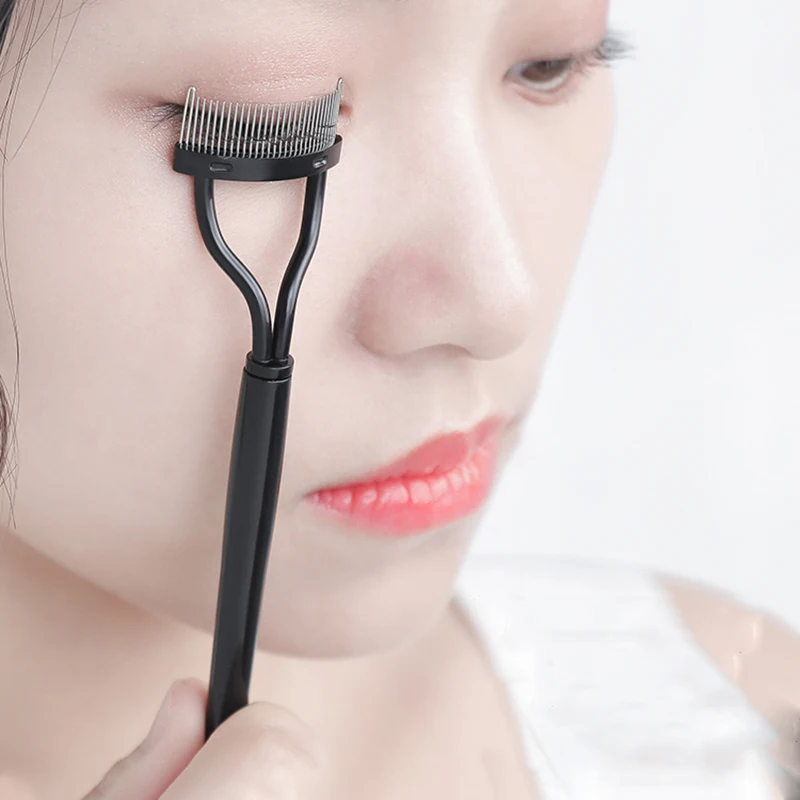 Recourbe-cils en métal, séparateur de cils, brosse à cils pliable, peigne à mascara, outil cosmétique de maquillage de beauté