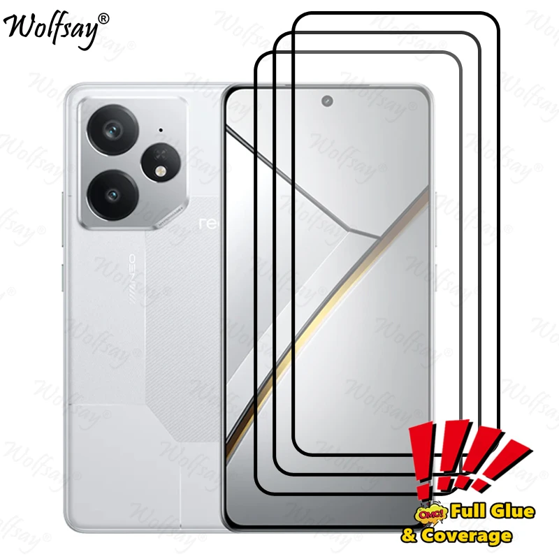 Full Cover Glue Screen Protector For Realme Neo 7 Tempered Glass For Realme Neo7 Neo 7 Glass For Realme Neo 7 Glass 6.78 inch