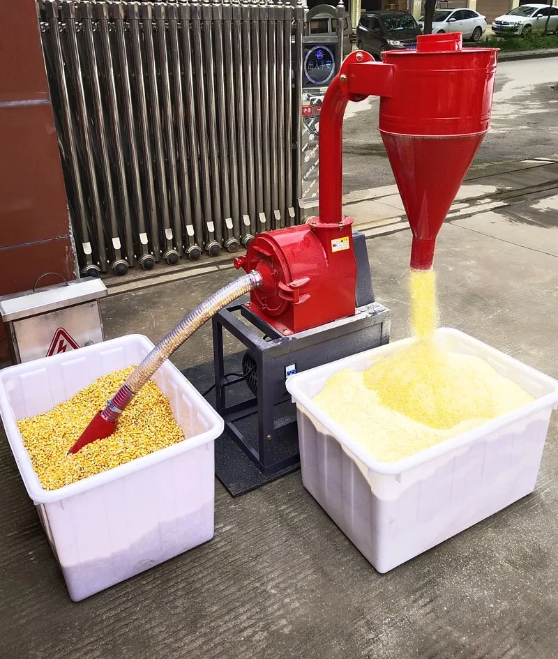Self-priming Corn Pulverizer Flour Milling Machine Super Fine Flour Production 150kg/H Capacity 220V/380V for Home Use