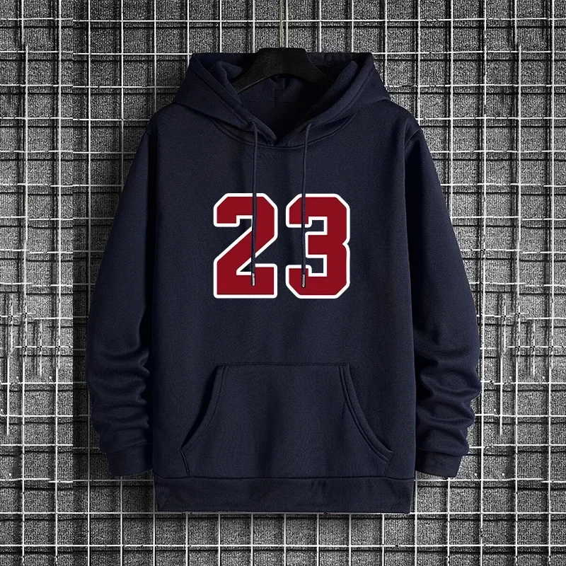 Men's Hoodie 2026 Fashion Warm Pullover Sweatshirt Casual Sporty Streetwear Male Hooded Top for Home Outdoor Fall Winter Outwear