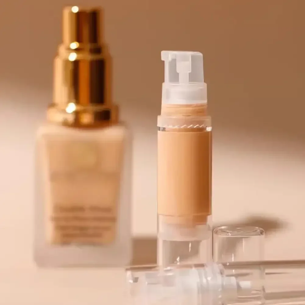 Clear Liquid Foundation Travel Bottle 5/10/15ml Cosmetics Eye Cream Vacuum Bottle Travel Portable Refillable Bottles