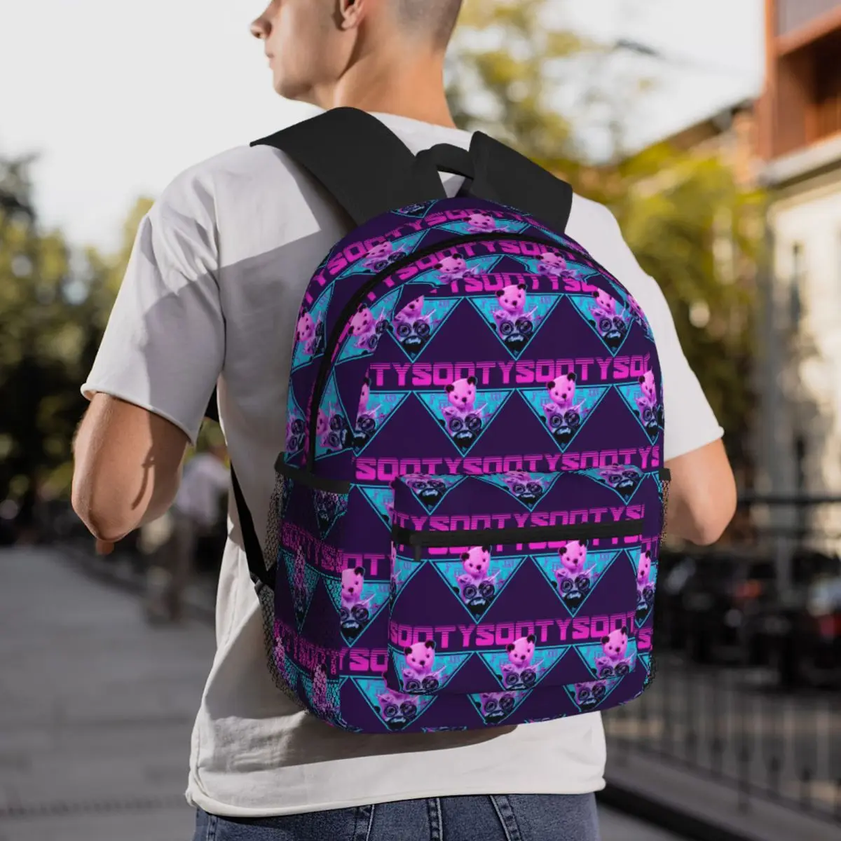

Sooty Sooty Drum Vaporwave Backpack Daypack Large Capacity Kids BookBag School Bag Shoulder Bags for Men Women
