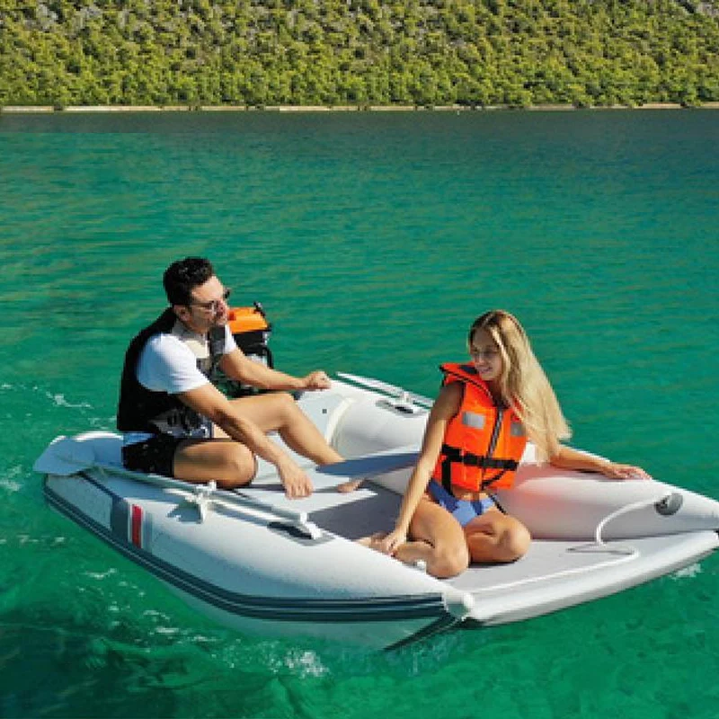 

11 ft Inflatable Dinghy Speedboat Reinforced PVC Inflatable Catamaran for Surfing