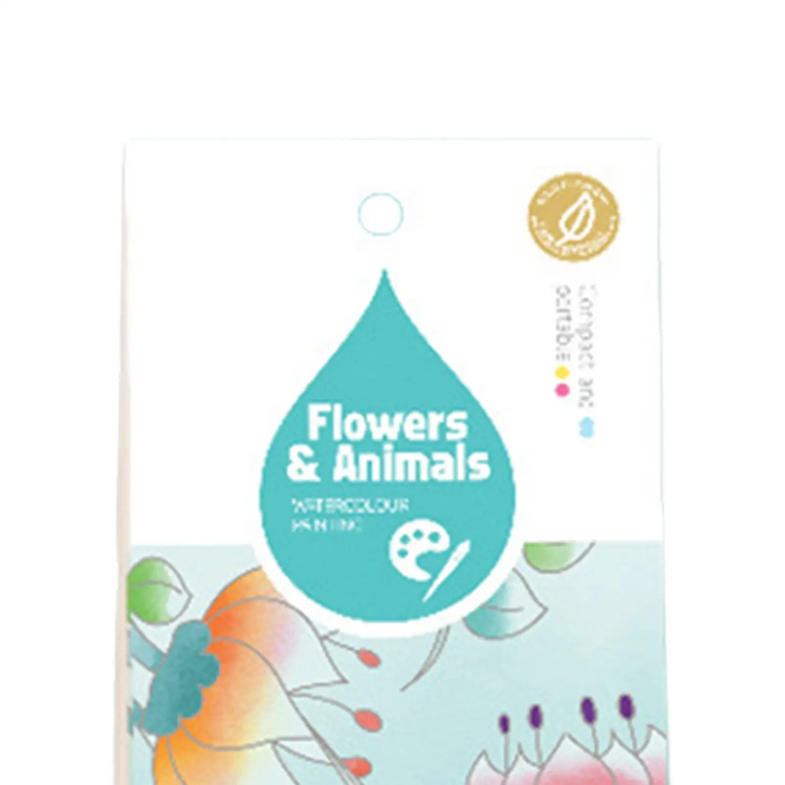 Watercolor Paint Bookmark Portable Coloring Game Entertainment DIY Pocket Watercolor Painting Book for Kids Children Beginners