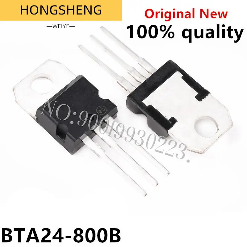 100% New 10pcs/lot BTA24-800B TO-220 BTA24-800 24A 800V TO220 BTA24 24-800B