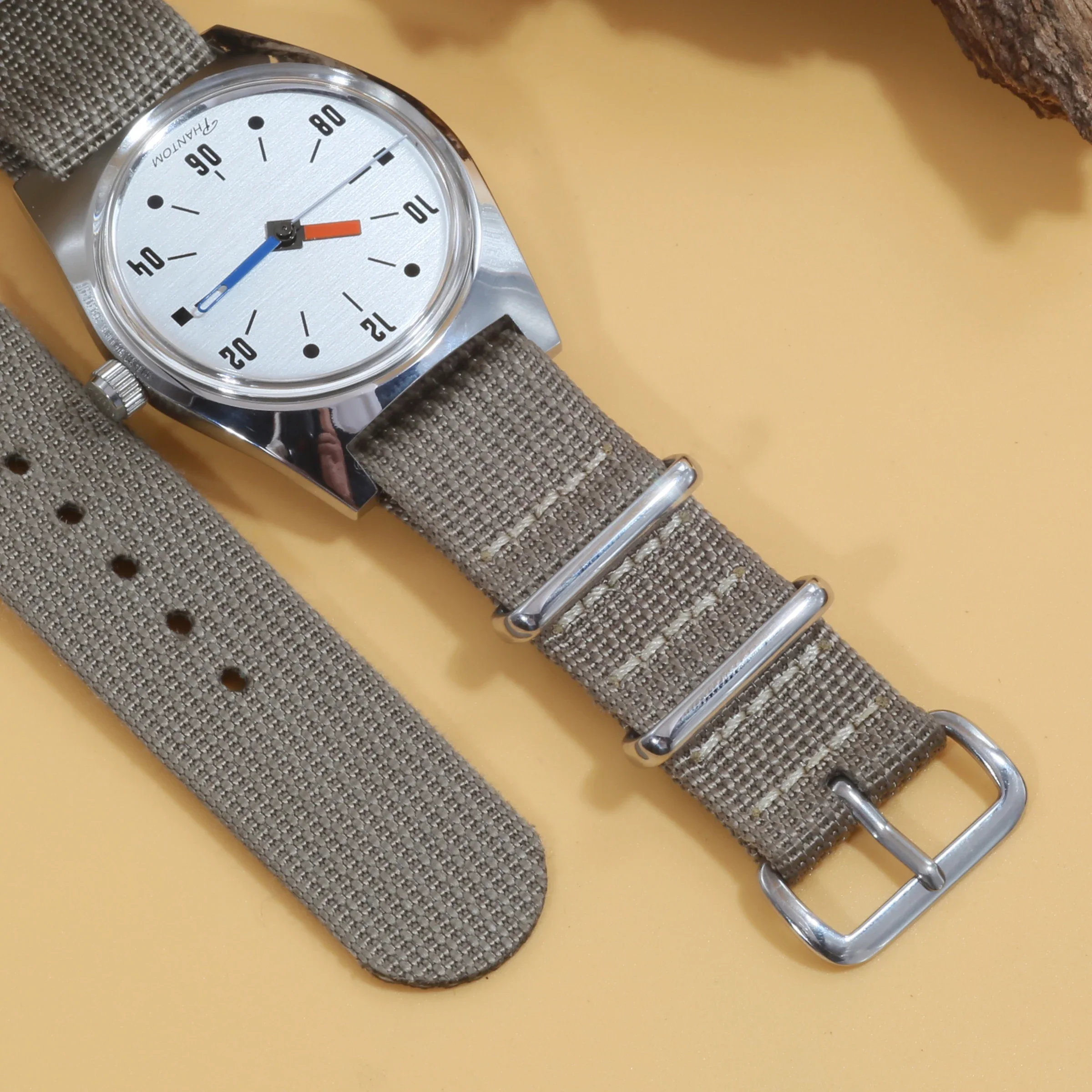 PHANTOM 7120 手巻き機械式腕時計 メンズ 36mm レトロ ビジネス