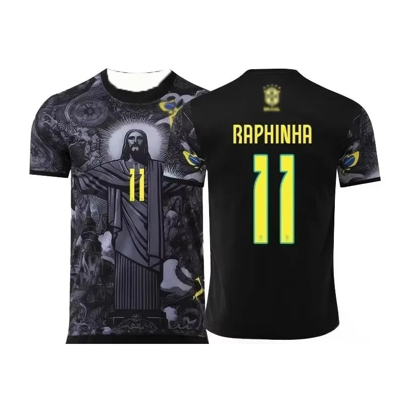 قميص يسوع إصدار خاص من البرازيل للرجال والنساء للرياضات الخارجية والترفيه على الموضة للبالغين والأطفال