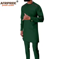 Vêtements traditionnels africains pour hommes, veste et pantalon, ensemble de 2 pièces, grande taille, tenues décontractées, vêtements d'extérieur formels, blazer, CombA2316008