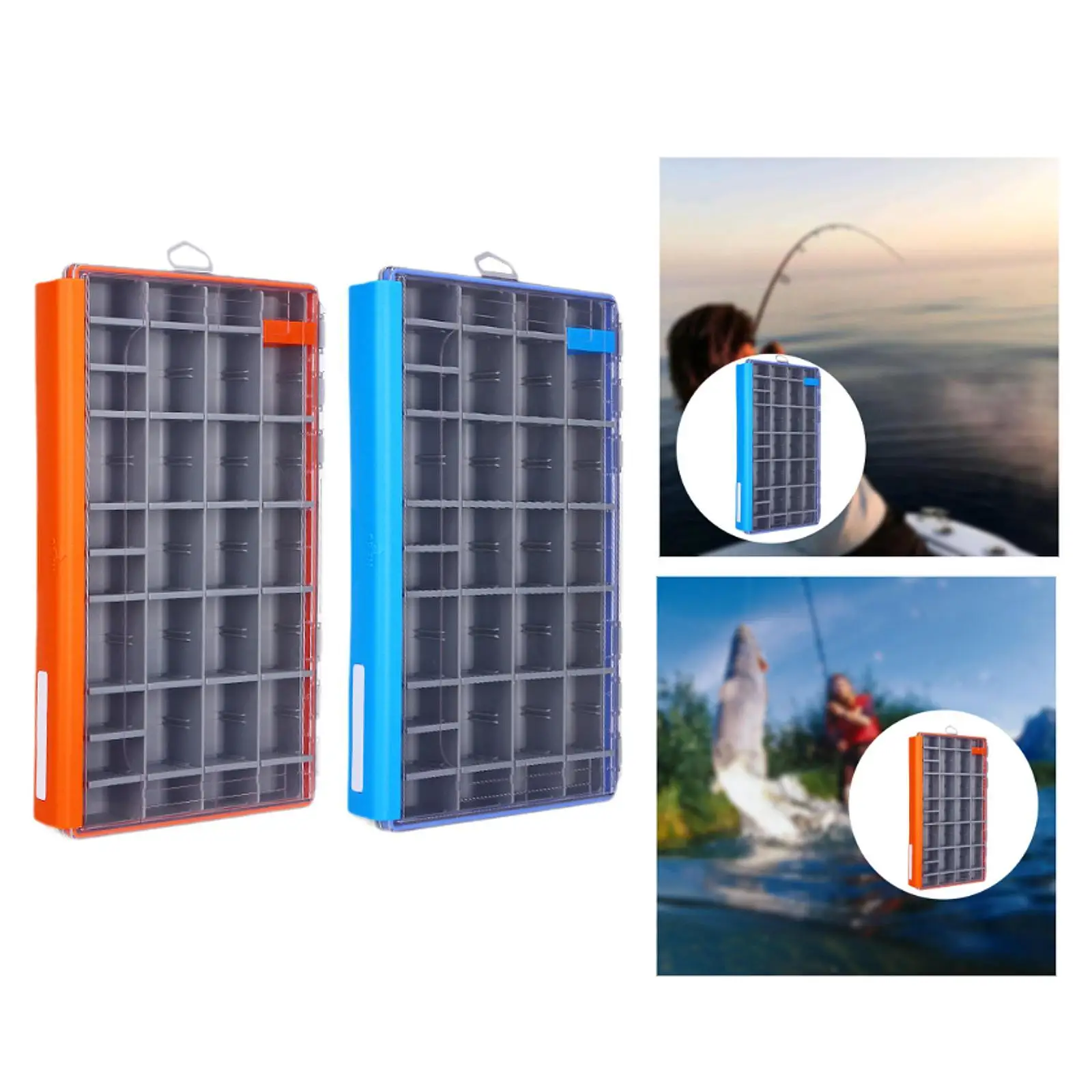 

Fishing Tackle Box Storage Case Sturdy Practical Lightweight Large Capacity Fishing Accessories Box Container Organizer
