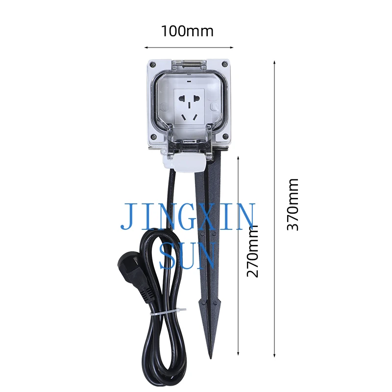 Outdoor outdoor garden courtyard yard lawn engineering vertical wiring board extension rainproof floor plug waterproof socket