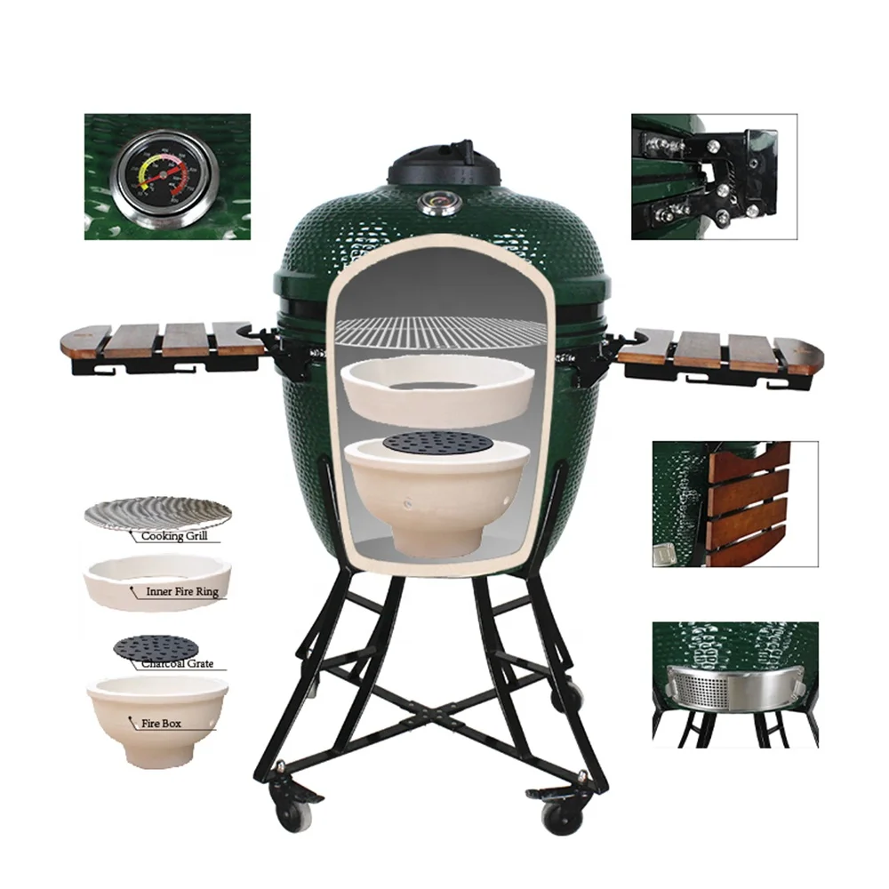 Komodo Smoker Ceramic Barbeque Stalas Parrilla Acero Barbacoa Carbon Parrilla Grill Kamado