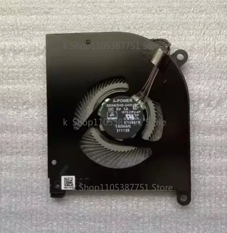 A+A-NEW CPU+GPU Cooling Fan for MSI MSI Creator Z16 A11UET MS-1571  Series BS5405HS-U4W BS4505HS-U5C 1571-G-CCW BS5405HS-U4W Fan