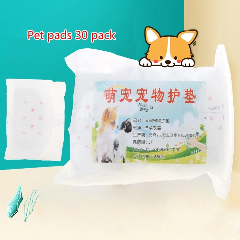 40x Dog Diapers Sanitary Wraps Panties for Female Pet Large Meidum Size Soft Disposable Female Diapers During Period