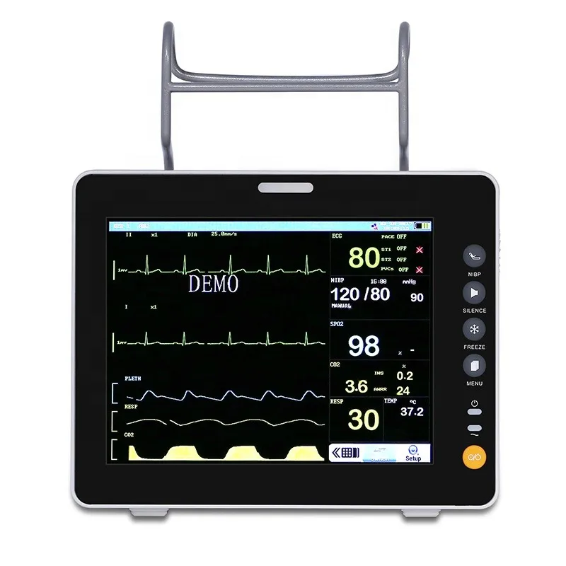 Animal Bedside Patient Monitor Veterinary 8 Inch Portable Vet Multiparameter Patient Monitor for Pets