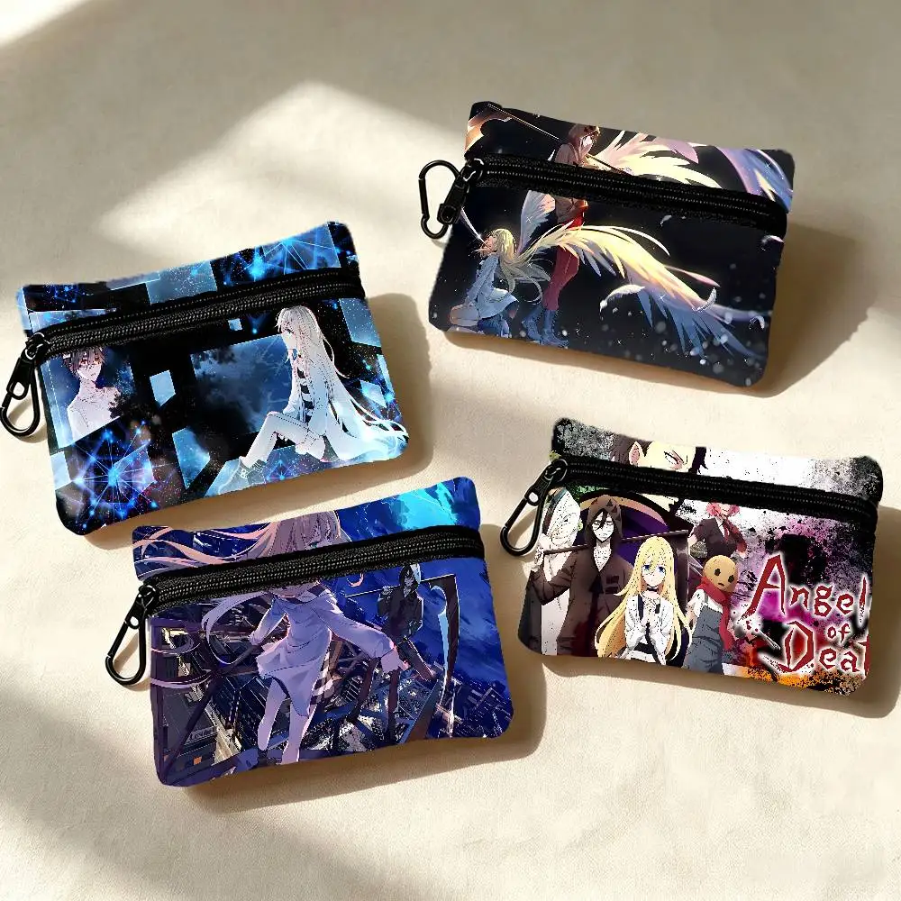 Anime Angels Of Death Wear-resistant Oxford Cloth Coin Purse Portable Backpack Hanging Card Storage Bag