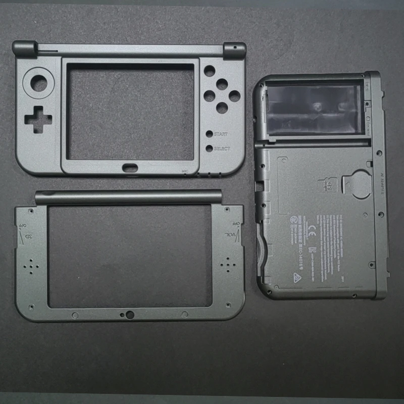 Original Top & Bottom Middle Frame & Battery Cases For NEW 3DS XL/LL Console