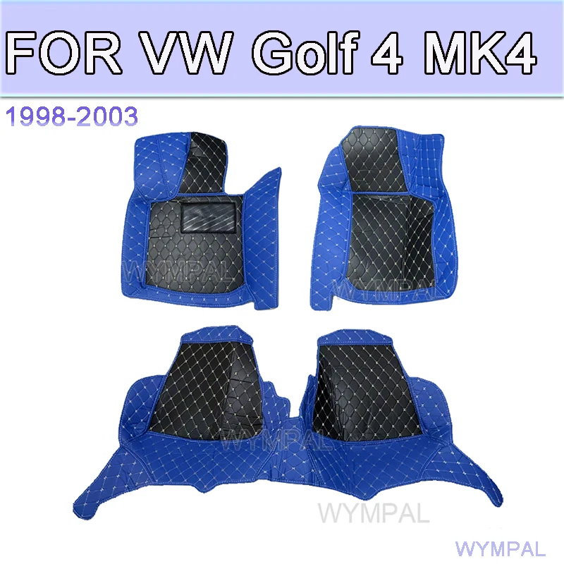 

Car Floor Mats For VW Golf 4 MK4 1998 1999 2000 2001 2002 2003 car Accessories Leather Carpets Rugs Foot Pads