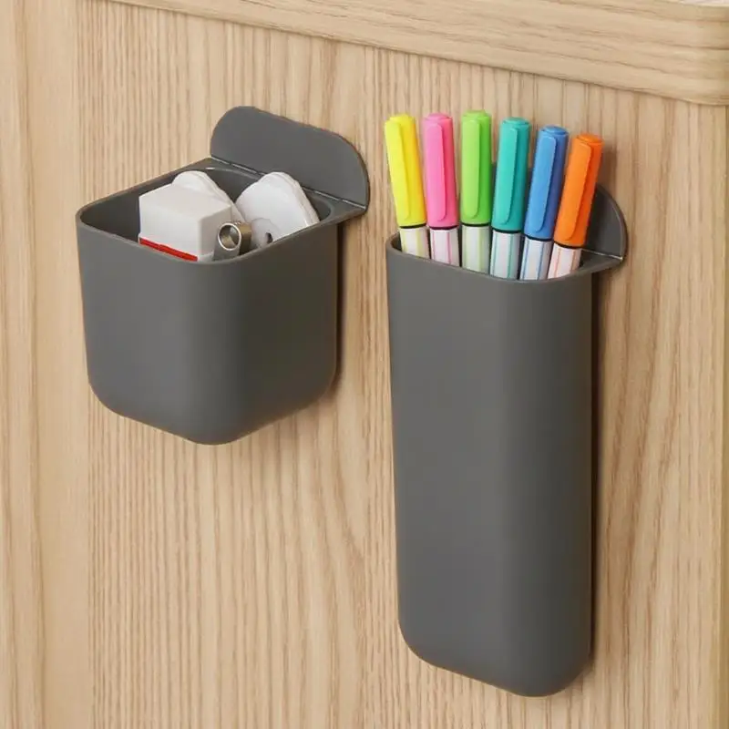 Multifunctional Desktop Pen Holder Simple Office Storage Box Desk Organizer for Remote Control Small Items Storage