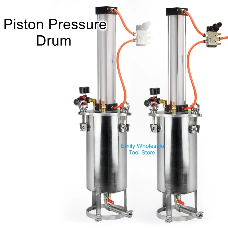 Glue filling pressure drum Butter pressure drum Cylinder piston pressure drum Stainless steel piston pressure drum