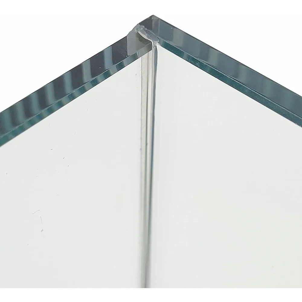 16 Gallon Clear Glass Bookshelf Aquarium Low Iron Glass LED Lighting Mechanical Filtration System Aquatic Life Support