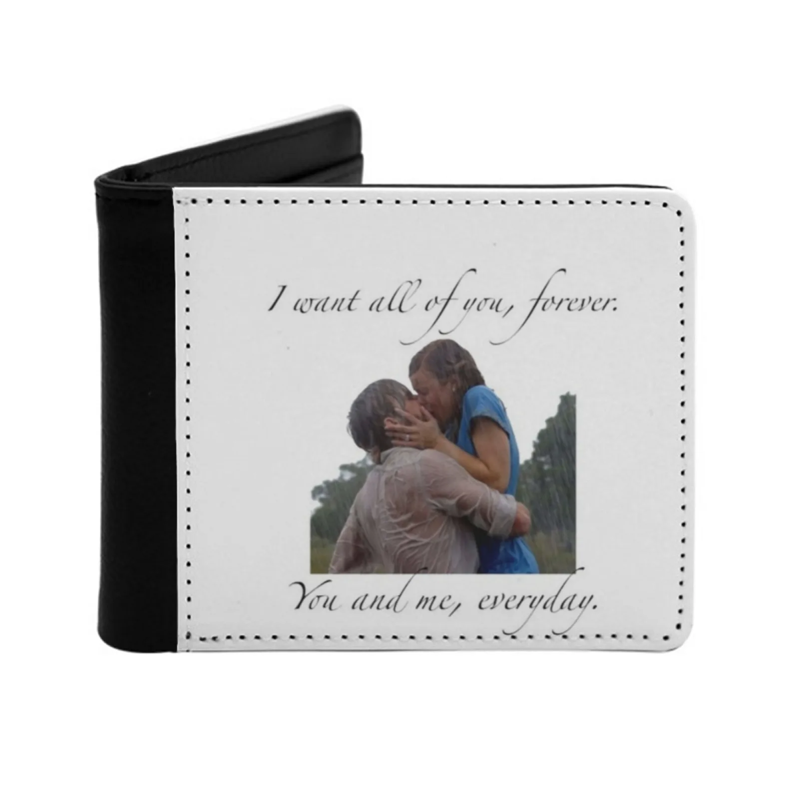 

I Want All Of You Forever You And Me Everyday' The Notebook Новый мужской кошелек Короткий модный кошелек из искусственной кожи Кошелек с несколькими картами