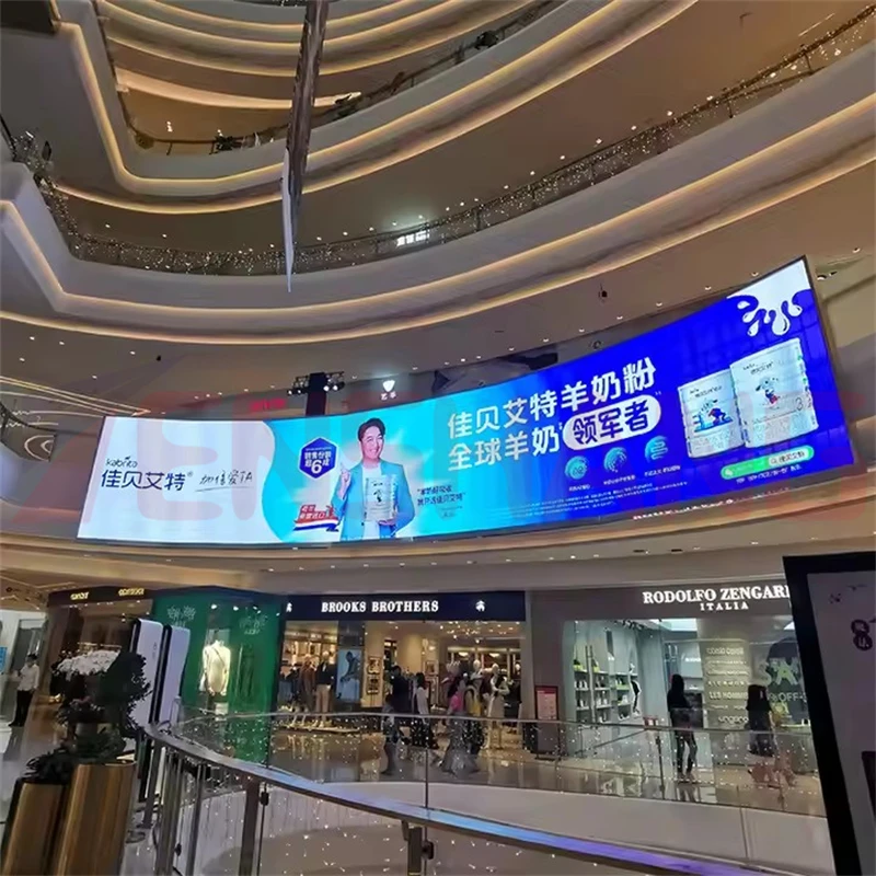 Professional High Brightness Transparent Smart Curtain LED Screen Professional Thin LED Screen Outdoor Video Advertising Touch