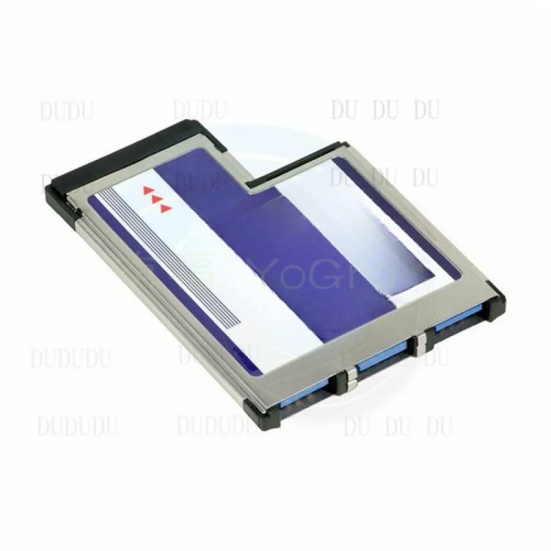 

D for Laptop 54mm Express Card ExpressCard to 3 Port USB 3.0 Adapter Superspeed 5Gbps