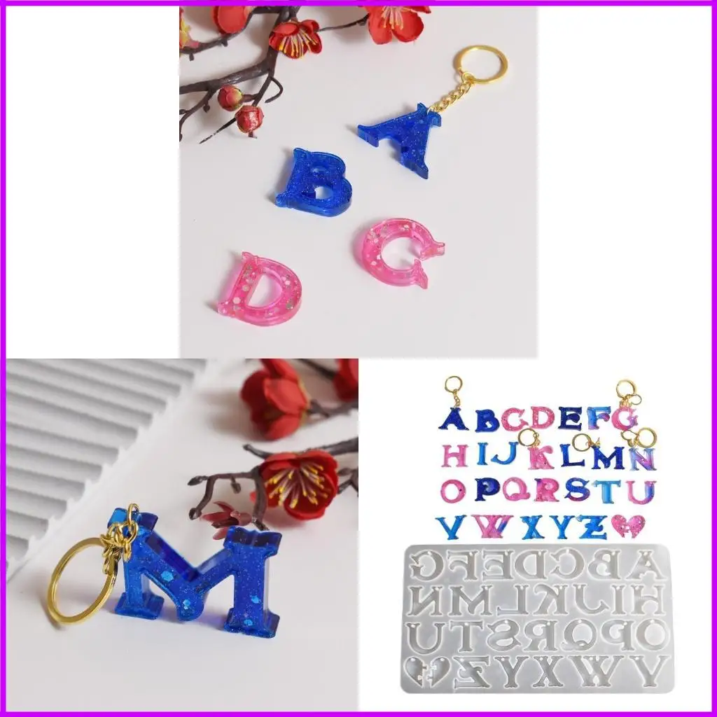 

Multipurpose Flexible Silicone Mould Portable for Crafting Letter Decorations