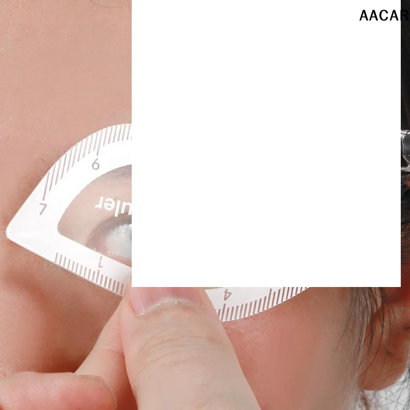 Linijka do mapowania brwi, linijka do modelowania brwi, szybkie rysowanie w 1 minucę, łatwe projektowanie brwi, narzędzie do microbladingu, szablony do makijażu permanentnego